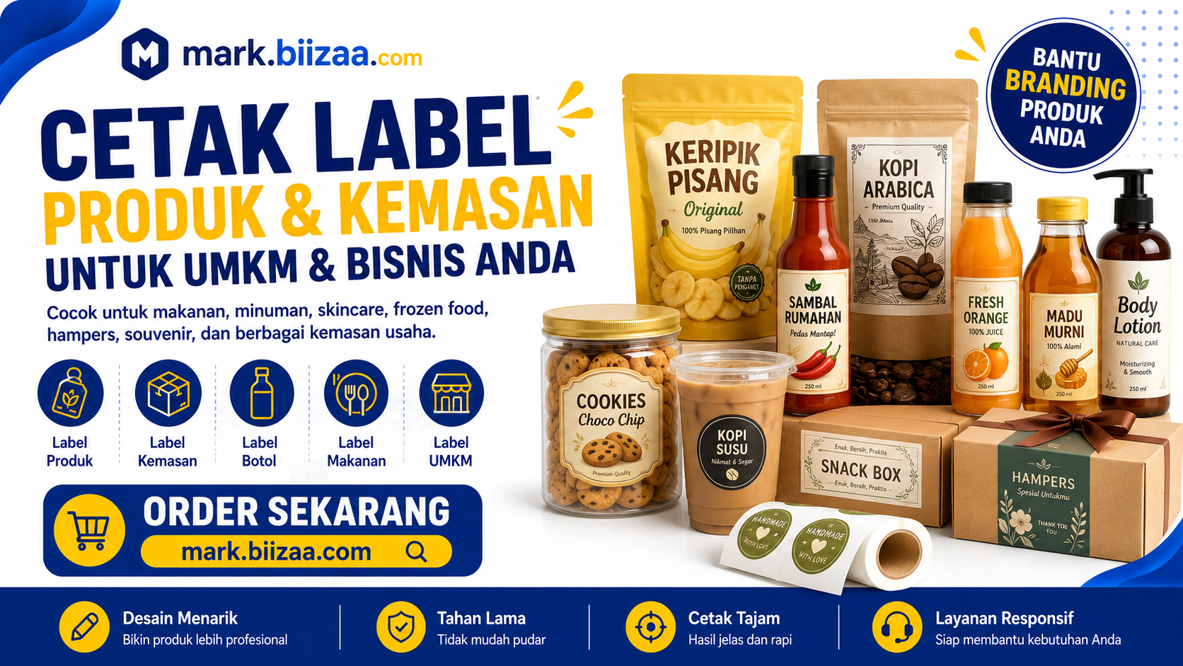Jasa Cetak Label Produk dan Kemasan